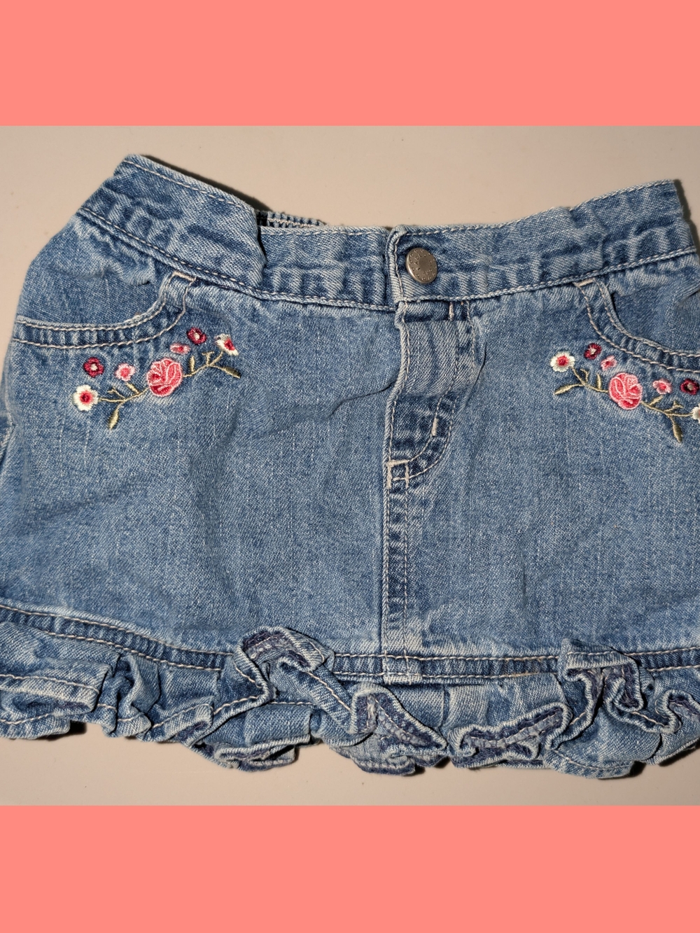 24m Faded Glory Denim Skirt